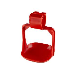 Auffangschale zum Anbau an Vierkantrohr für Geflügel Tränke-Systeme