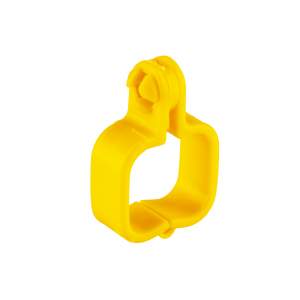 Nippelrohrclip für Vierkantrohr 22x22