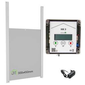 HK3 mit Entenklappe 300x450mm und integrierter Schaltung f&uuml;r Anlocklicht