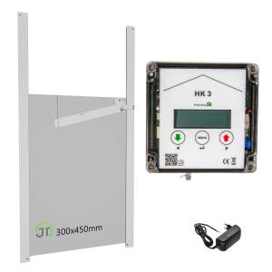 HK3 mit Entenklappe 300x450mm Selbstverriegelung + integrierte Schaltung Anlocklicht