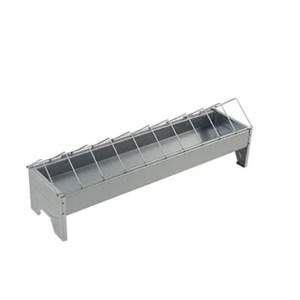 Verzinkter Futtertrog mit Gitter für Küken, L=50 cm