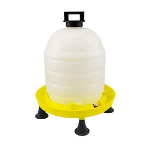 Stülptränke, 15 Liter aus Kunststoff mit Henkel und Füßen - gelb