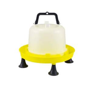 Stülptränke, 5 Liter aus Kunststoff mit Henkel und Füßen - gelb