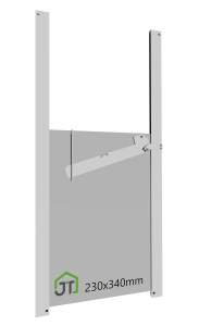 Hühnerklappe 230x340mm mit Selbstverriegelung für Hühnerhaus