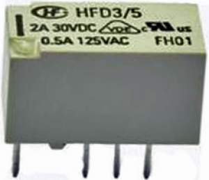 HFD3/5 2A 30V DC 0,5A 125VAC Subminiatur-Relais 2 Wechsler - 3 Stück