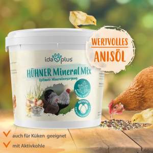 Hühner-Mineral-Mix – einzigartige Futterkalk Mineralstoffmischung mit Anis - 5 Kg