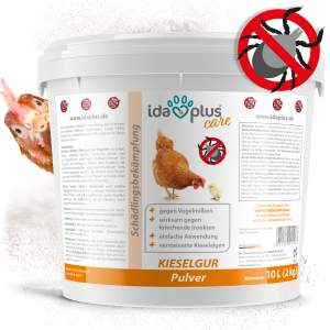 Kieselgur - Kieselerde Pulver - Diatomeenerde als Mittel gegen Vogelmilben - 2 Kg