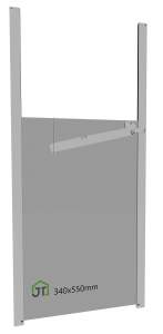 Gänseklappe 340x550mm mit Selbstverriegelung für Gänsestall