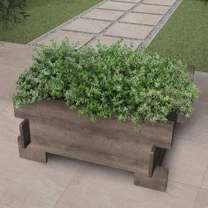 Niedriger Pflanzkasten H 24 mit den Maßen 50 x 50 aus HPL