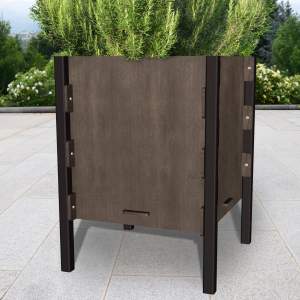 Erhöhter Pflanzkasten 60 x 60 H 80 3 Module aus HPL