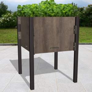 Erhöhter Pflanzkasten 60 x 60 H 80 4 Module aus HPL