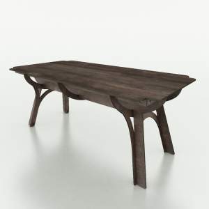 Hoher Gartentisch H 75 x 200 x 100 aus HPL-Laminat