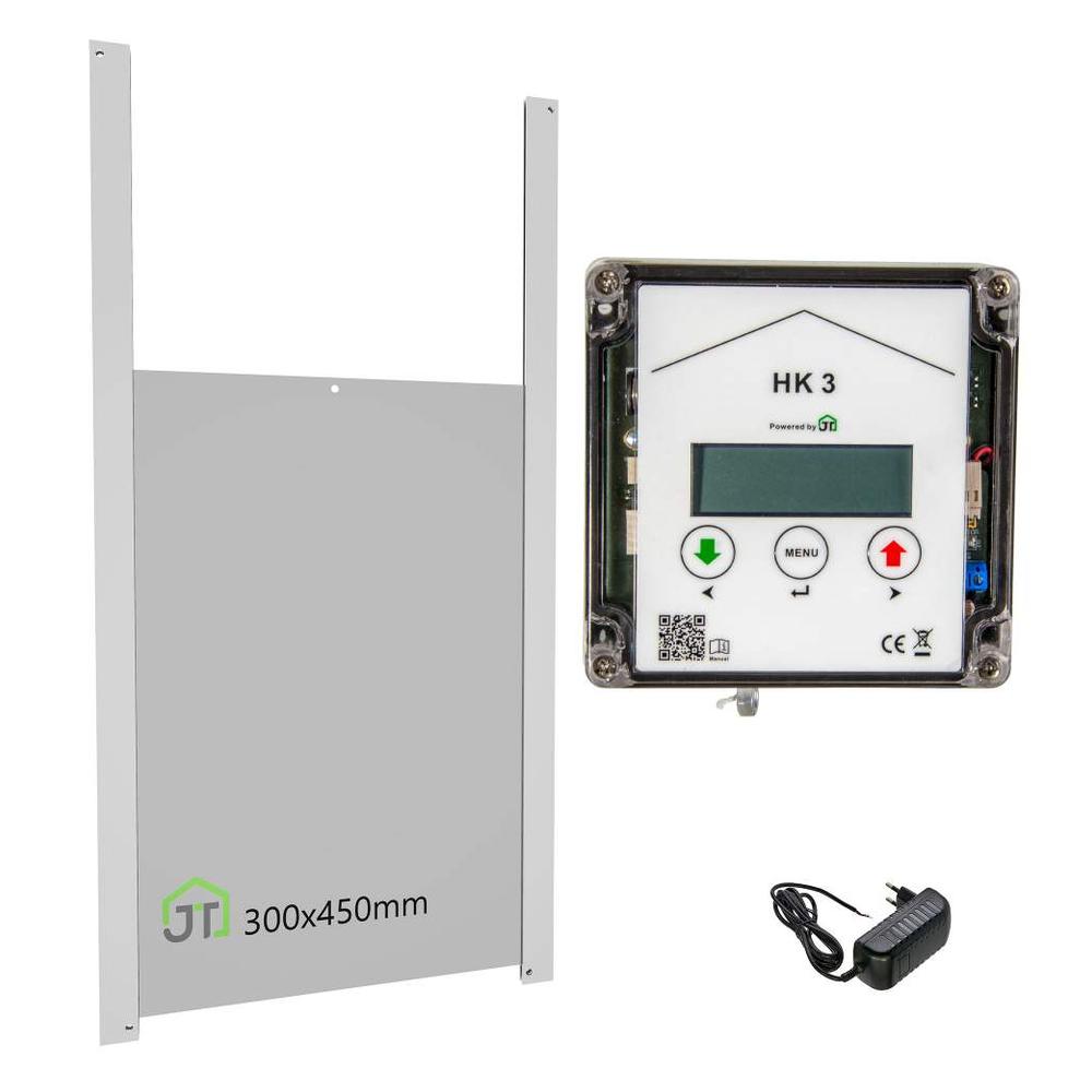 HK3 mit Entenklappe 300x450mm und integrierter Schaltung f&uuml;r Anlocklicht