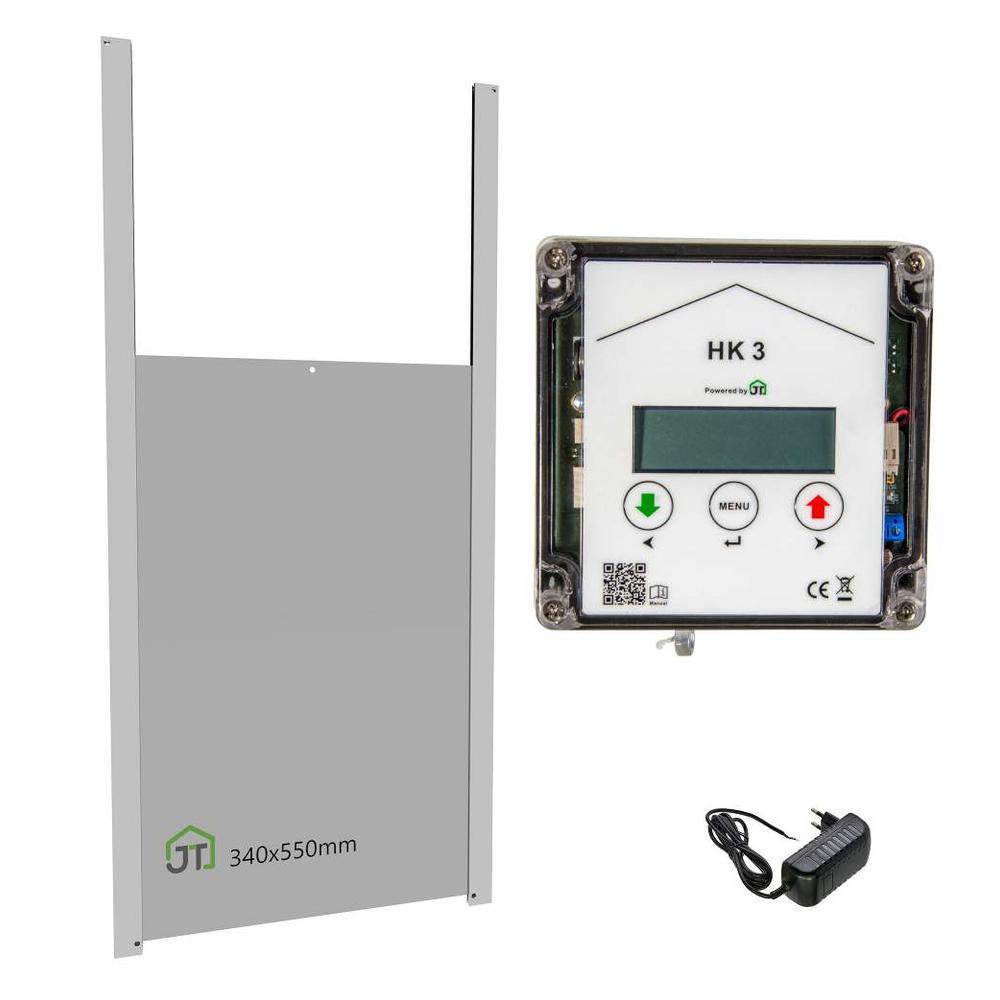 HK3 mit Gänseklappe 340x550mm und integrierter Schaltung für Anlocklicht