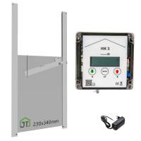 HK3 mit Hühnerklappe 230x340mm Selbstverriegelung + integrierte Schaltung Anlocklicht